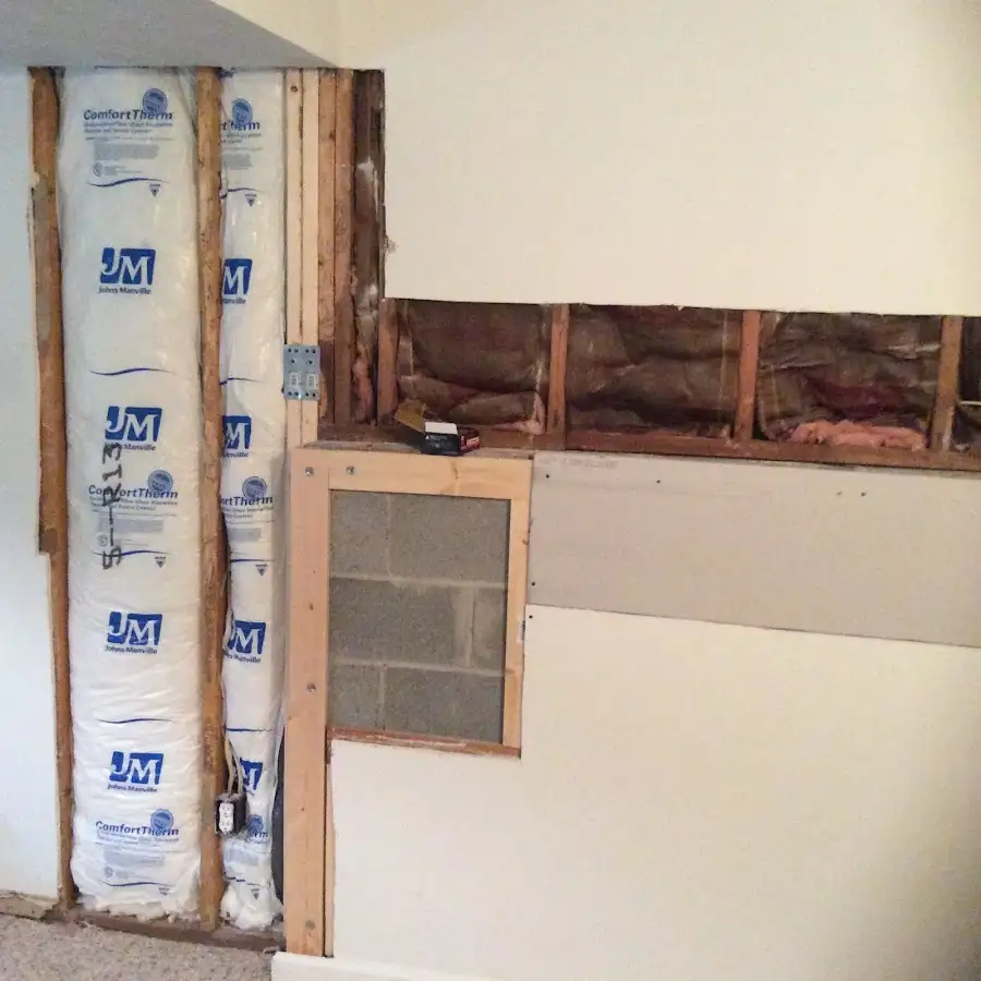 Wall insulation replacement during Structural Drying in Delhi